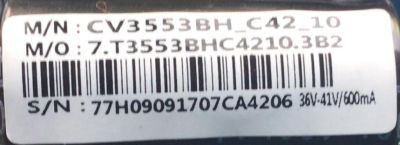 MAIN FUENTE ((COMBO)) SCEPTRE / 7.T3553BHC4210 / CV3553BH-C42 / T201707019A / PANEL CN320CN7250 / MODELO E32 - Imagen 2